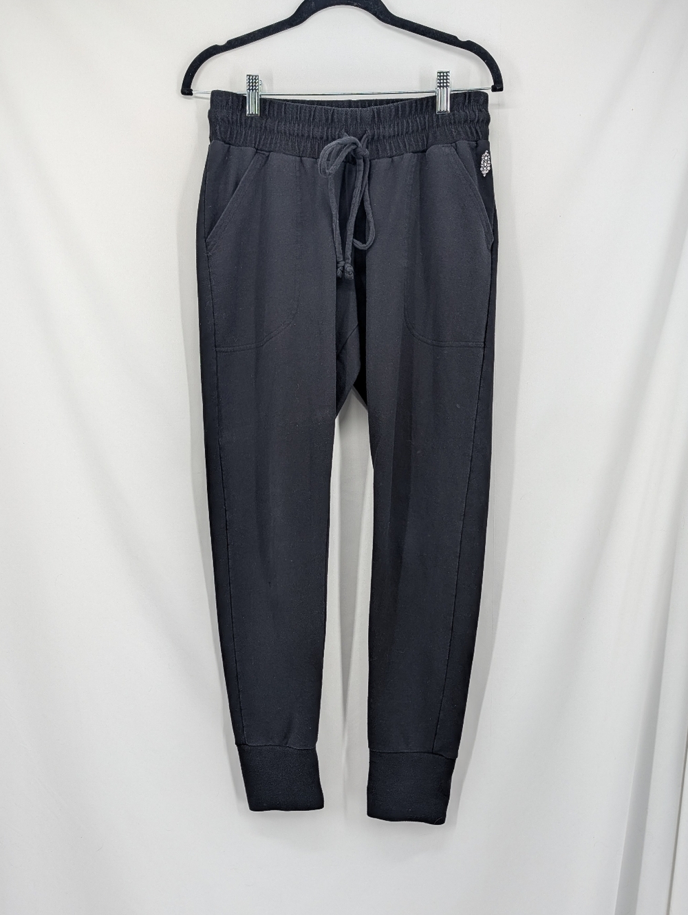 Free People Movement Drawstring Jogger Sweat Pants Black Medium Lounge Casual
